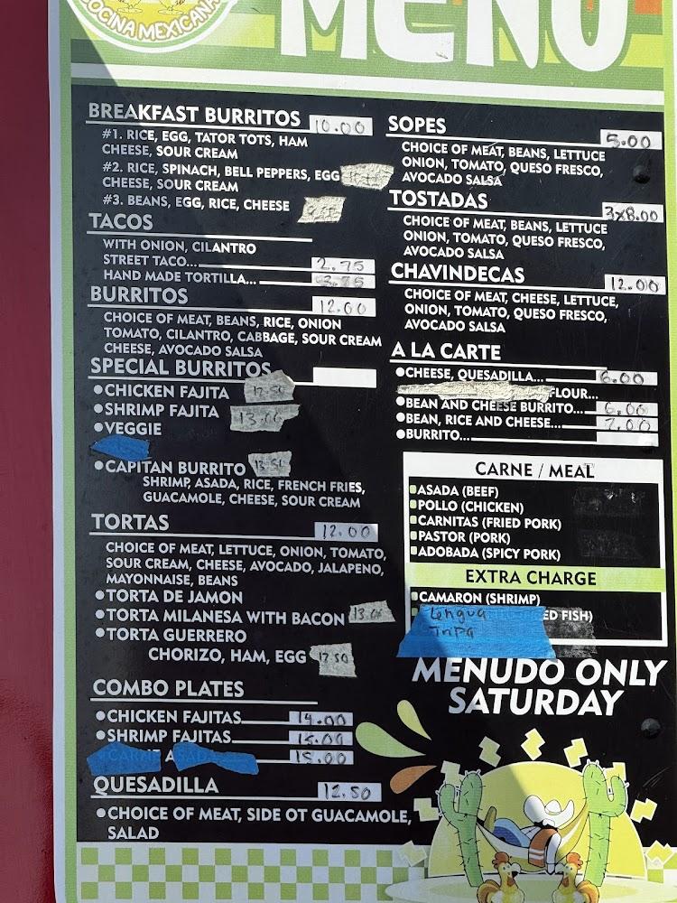 La Guerrero Menu image 2